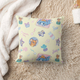 Anime Tom, Jerry, en Tuffy Playtime Pattern Kussen
