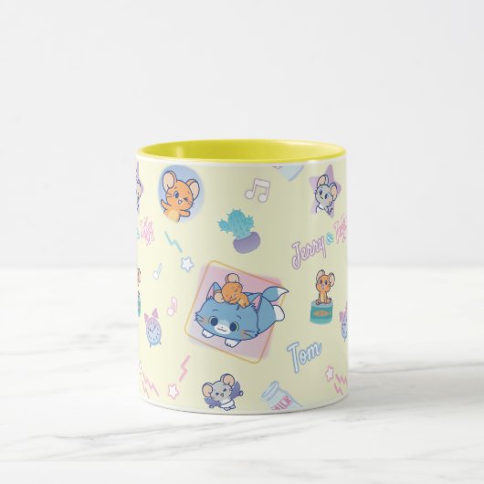 Anime Tom, Jerry, en Tuffy Playtime Pattern Mok (Midden)