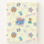 Anime Tom, Jerry, en Tuffy Playtime Pattern Notitieboek (Achterkant)