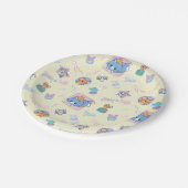 Anime Tom, Jerry, en Tuffy Playtime Pattern Papieren Bordje (Gekanteld)