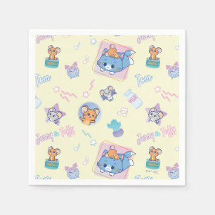 Anime Tom, Jerry, en Tuffy Playtime Pattern Servet