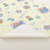 Anime Tom, Jerry, en Tuffy Playtime Pattern Sherpa Deken (3/4)