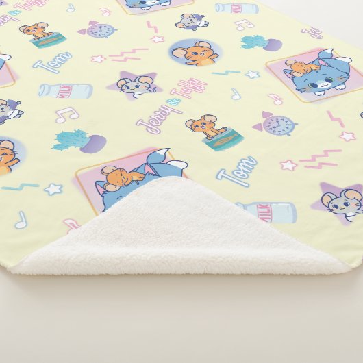 Anime Tom, Jerry, en Tuffy Playtime Pattern Sherpa Deken (3/4)