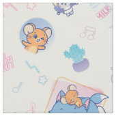 Anime Tom, Jerry, en Tuffy Playtime Pattern Stof (Close Up)