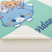 Anime Tom, Jerry en Tuffy Sherpa Deken (3/4)