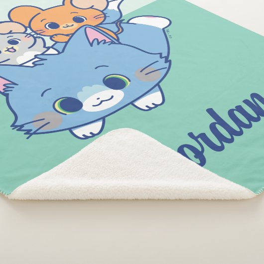 Anime Tom, Jerry en Tuffy Sherpa Deken (3/4)