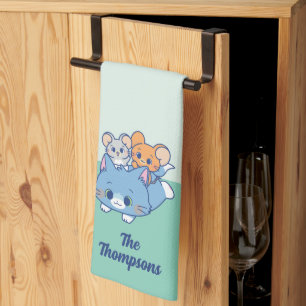 Anime Tom, Jerry en Tuffy Theedoek