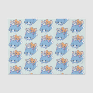 Anime Tom, Jerry en Tuffy Tissuepapier