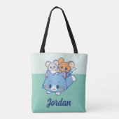 Anime Tom, Jerry en Tuffy Tote Bag (Achterkant)