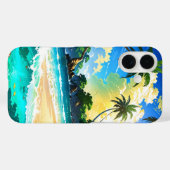 Anime Tropical Beach Paradise Case-Mate iPhone Case (Achterkant (horizontaal))