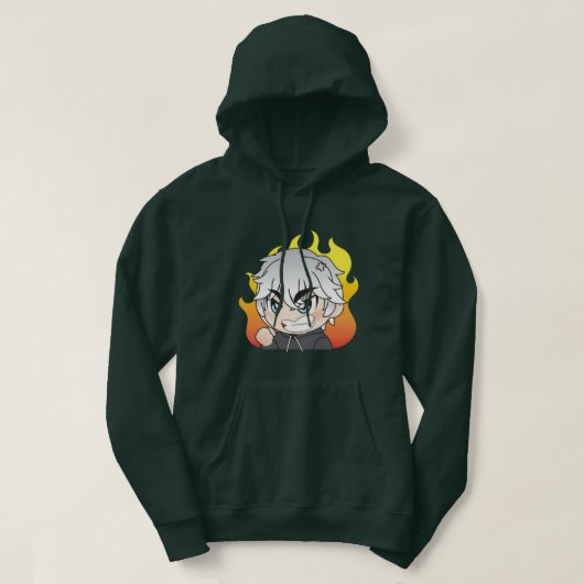 Anime-trui met capuchon hoodie (Design voorkant)