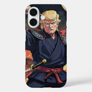 Anime Trump - vuist omhoog iPhone 16 Hoesje