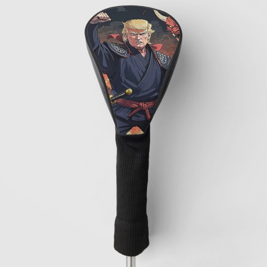 Anime Trump - vuist omhoog Golfheadcover (Voorkant)