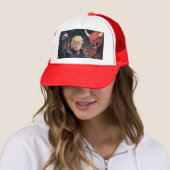 Anime Trump - vuist omhoog Trucker Pet (In situ)