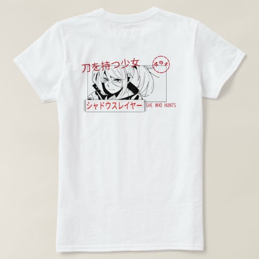 Anime Tshirt Manga (Design achterkant)