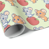 Anime Tuffy en Jerry Apple aan het rollen Cadeaupapier (Rol Hoek)