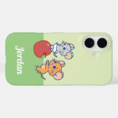 Anime Tuffy en Jerry Apple aan het rollen Case-Mate iPhone Case (Achterkant (horizontaal))