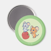 Anime Tuffy en Jerry Apple aan het rollen Magneet (Voorkant / Achterkant)