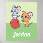 Anime Tuffy en Jerry Apple aan het rollen Poster (Voorkant)