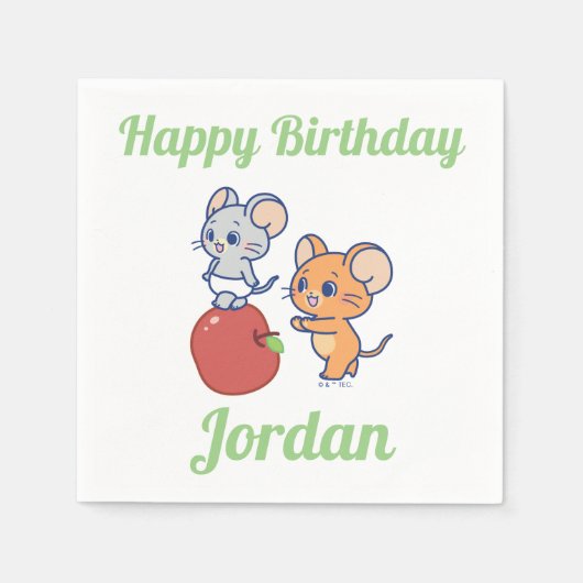 Anime Tuffy en Jerry Apple aan het rollen Servet (Voorkant)