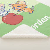 Anime Tuffy en Jerry Apple aan het rollen Sherpa Deken (3/4)