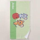 Anime Tuffy en Jerry Apple aan het rollen Strandlaken (Voorkant)