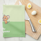 Anime Tuffy en Jerry Apple aan het rollen Theedoek (Quarter Fold)