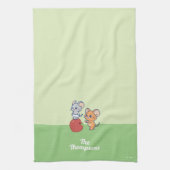 Anime Tuffy en Jerry Apple aan het rollen Theedoek (Verticaal)