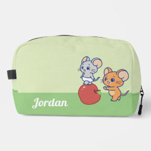 Anime Tuffy en Jerry Apple aan het rollen Toilettasje