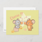 Anime Tuffy en Jerry Cheers voor kaas Briefkaart (Voorkant / Achterkant)