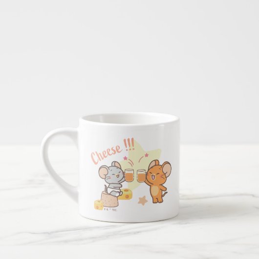 Anime Tuffy en Jerry Cheers voor kaas Espresso Kop (Links)