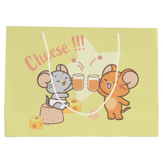 Anime Tuffy en Jerry Cheers voor kaas Groot Cadeauzakje (Achterkant)