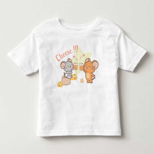 Anime Tuffy en Jerry Cheers voor kaas Kinder Shirts (Voorkant)