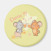 Anime Tuffy en Jerry Cheers voor kaas Magneet (Voorkant)