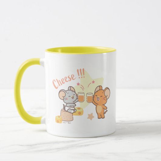 Anime Tuffy en Jerry Cheers voor kaas Mok (Links)