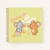 Anime Tuffy en Jerry Cheers voor kaas Notitieboek (Voorkant)