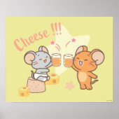 Anime Tuffy en Jerry Cheers voor kaas Poster (Voorkant)