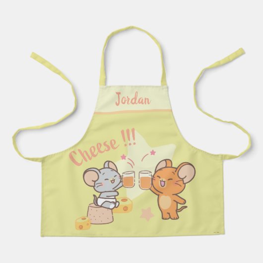 Anime Tuffy en Jerry Cheers voor kaas Schort (Voorkant)