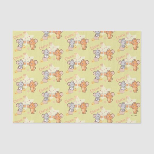 Anime Tuffy en Jerry Cheers voor kaas Tissuepapier (Voorkant)