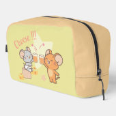Anime Tuffy en Jerry Cheers voor kaas Toilettasje (Rechterhoek)