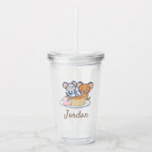 Anime Tuffy en Jerry Cheesecake Acryl Drinkbeker (Voorkant)