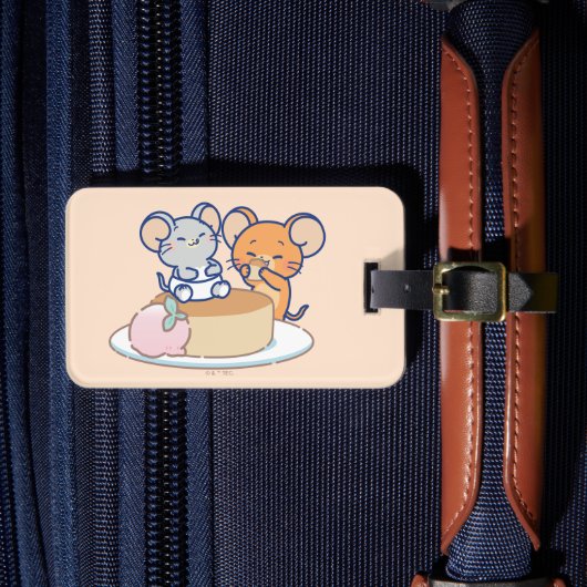 Anime Tuffy en Jerry Cheesecake Bagagelabel (Voorkant Insitu 4)