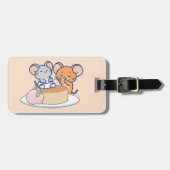 Anime Tuffy en Jerry Cheesecake Bagagelabel (Voorkant horizontaal)