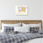 Anime Tuffy en Jerry Cheesecake Canvas Afdruk (Insitu (Slaapkamer))