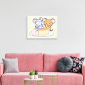 Anime Tuffy en Jerry Cheesecake Canvas Afdruk (Insitu (Woonkamer))