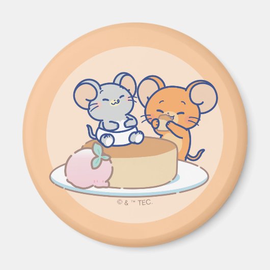 Anime Tuffy en Jerry Cheesecake Magneet (Voorkant)