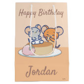 Anime Tuffy en Jerry Cheesecake Medium Cadeauzakje (Achterkant)