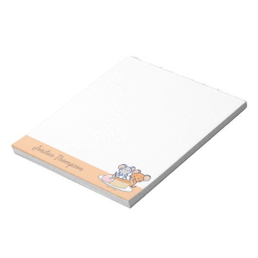 Anime Tuffy en Jerry Cheesecake Notitieblok (Linkerzijde)