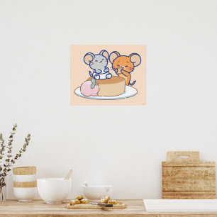 Anime Tuffy en Jerry Cheesecake Poster