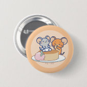 Anime Tuffy en Jerry Cheesecake Ronde Button 5,7 Cm (Voorkant /achterkant)